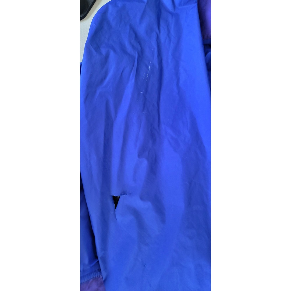 REI Gore-Tex Mountain Parka Jacket Large Blue Purple Vtg 90s Men Waterproof READ - Picture 7 of 7